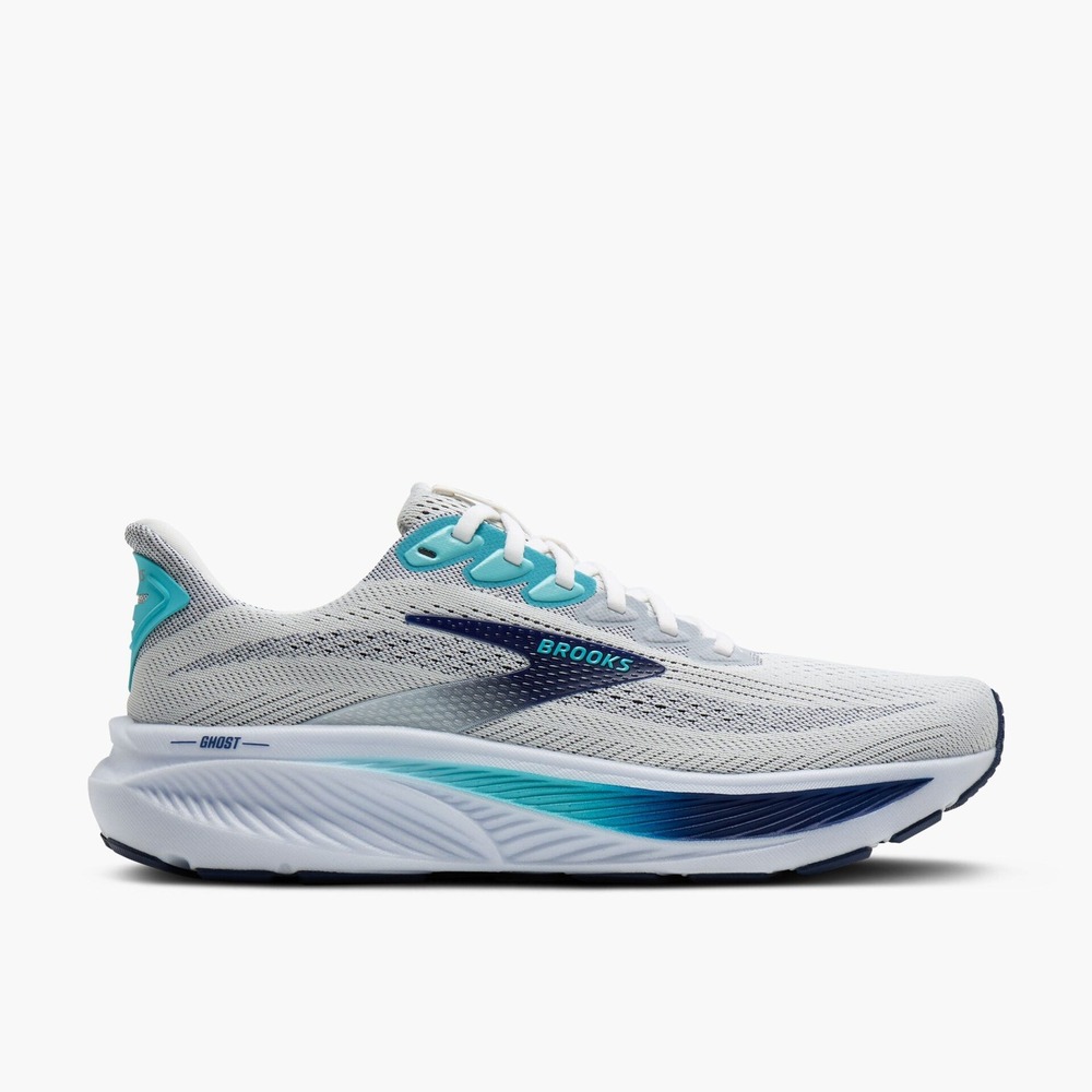 Brooks Ghost 17 Running Shoes White Blue Size 9 New With Tags